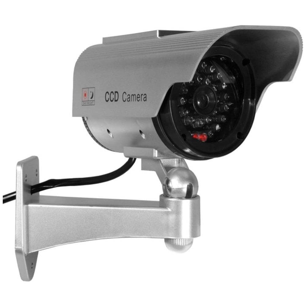 Sol 1200fotocamera Dummy Led Telecamera Di Sicurezza Fittizia Allarme Cctv Camera Pannello Solare - Foto 1