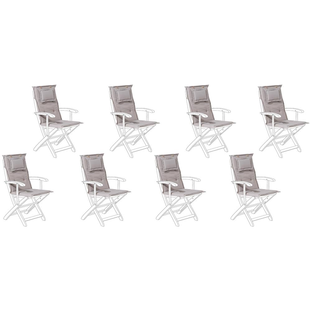 Set Di 2 Cuscini Da Giardino Impermeabili 61x61 Cm - Ricambio Per