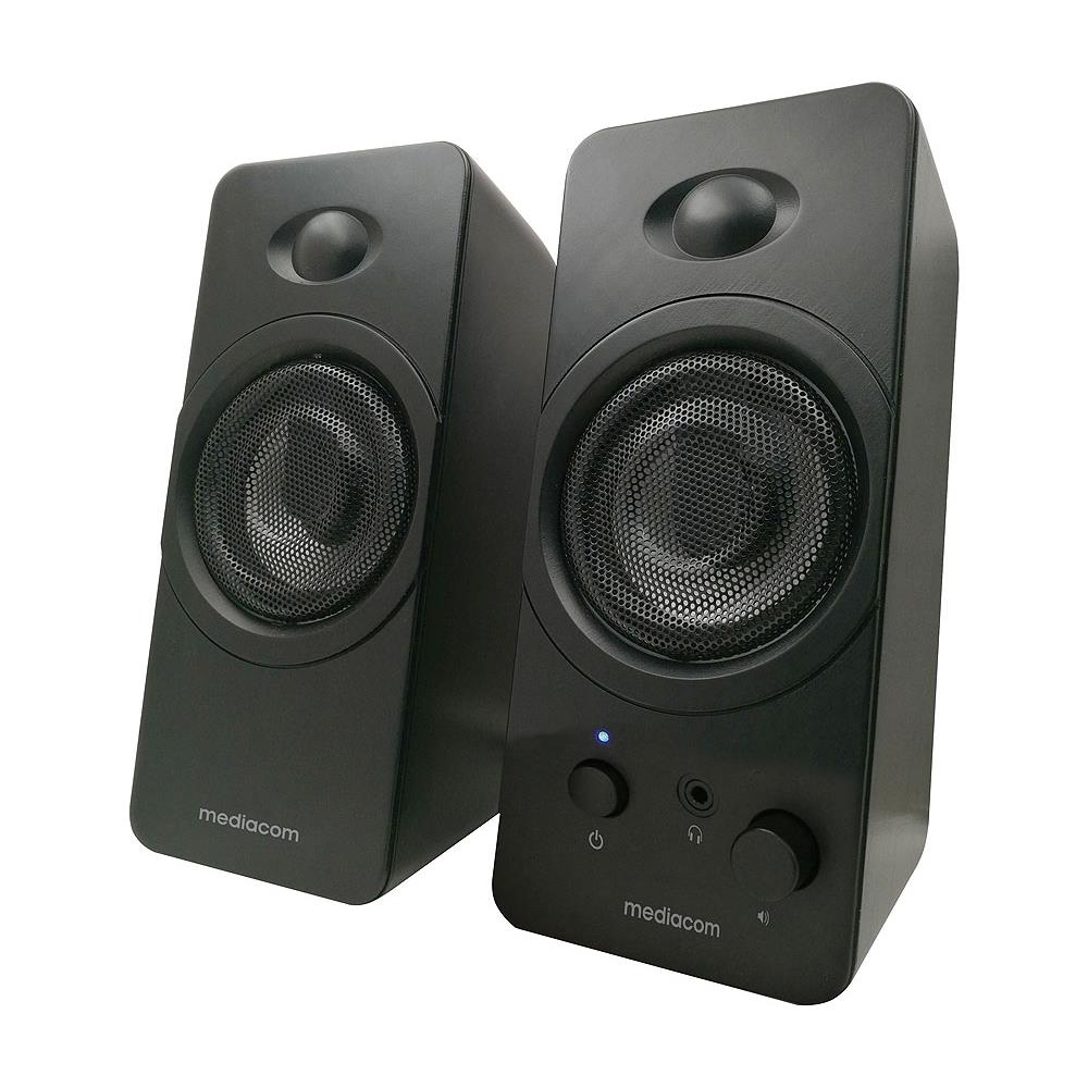 Media Sound 2.0 A60 Sistema di Altoparlanti Attivi per PC 2.0 Canali Potenza 10 Watt USB Colore Nero - Foto 1