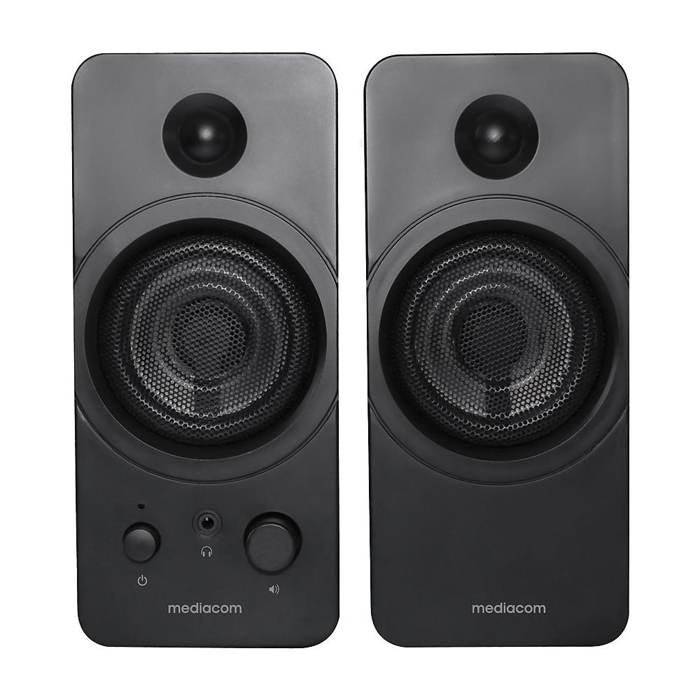 Media Sound 2.0 A60 Sistema di Altoparlanti Attivi per PC 2.0 Canali Potenza 10 Watt USB Colore Nero - Foto 2