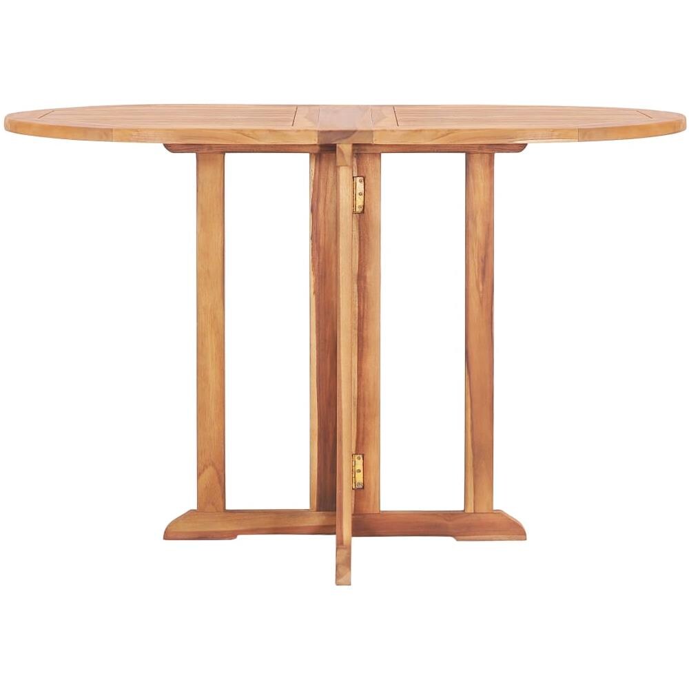 Tavolo Pieghevole Farfalla 120x70x75 Cm In Massello Di Teak - Foto 2