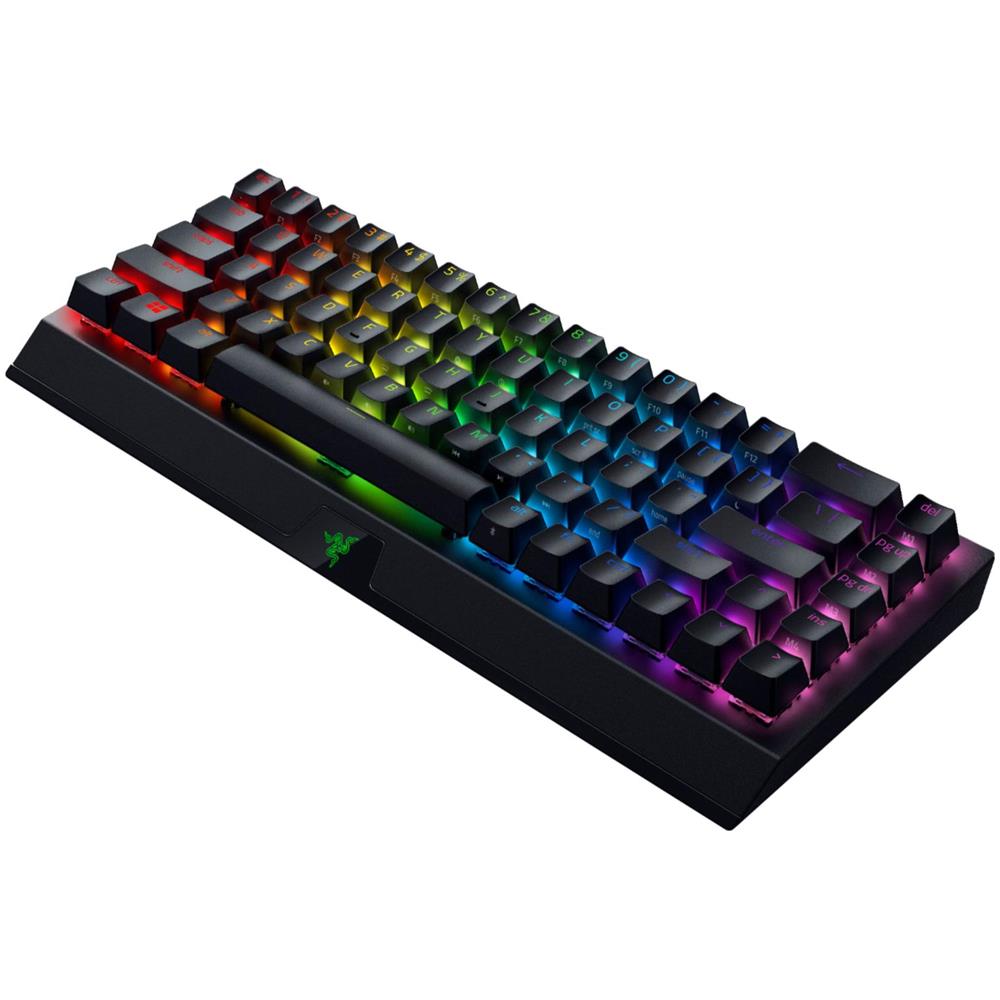 Tastiera Da Gioco Meccanica Blackwidow V3 Mini Hyperspeed, Luce Led Rgb, Qwerty Us International, Wireless, Nero, Interruttore Giallo - Foto 1
