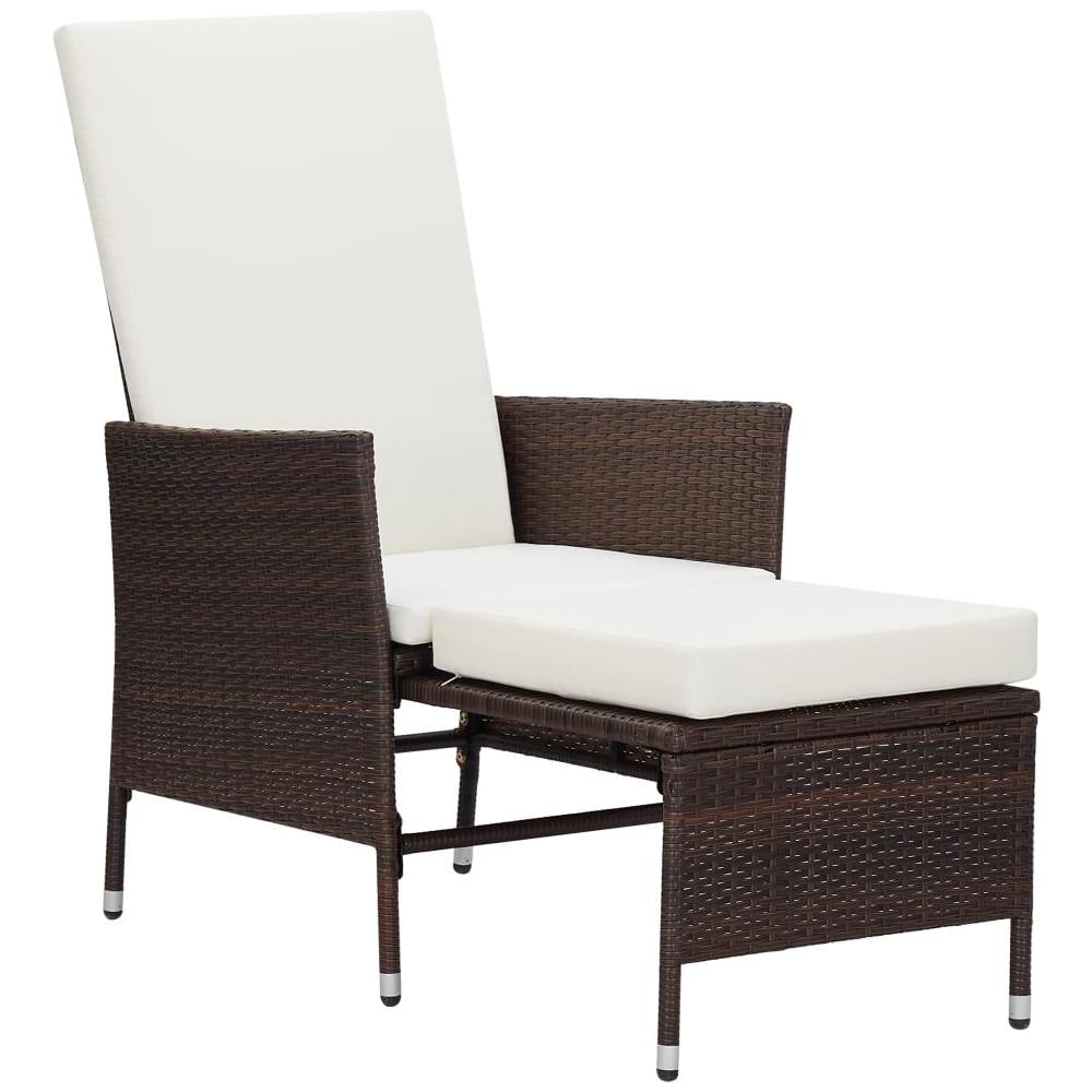 Set Divani da Giardino 2 pz con Cuscini in Polyrattan Marrone - Foto 3