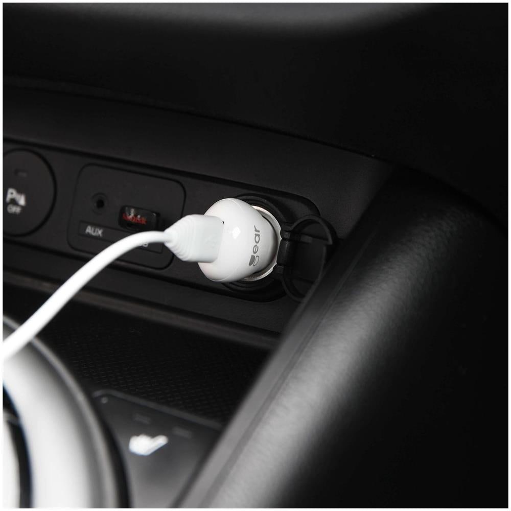 Caricabatterie 12-24v 1xusb 1a Cavo Microusb Bianco Rotondo 1m - Foto 3
