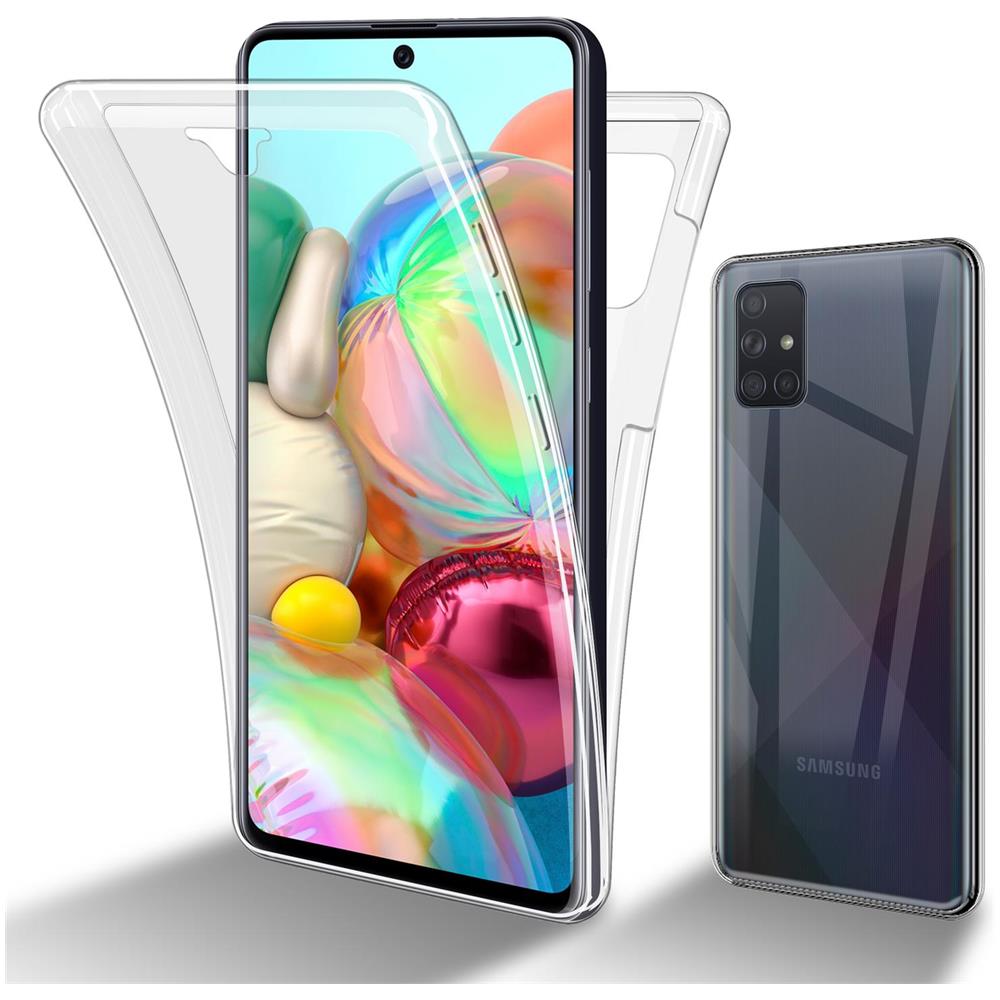 Custodia Compatibile Con Samsung Galaxy A51 5g In Transparente - 360° Full Body Copertura Protettiva - Protezione Anteriore E Posteriore, Protezione A Tutto Tondo Con Protezione Del Display - Foto 1