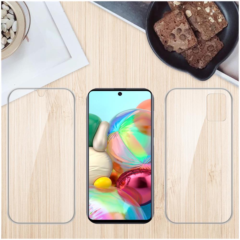 Custodia Compatibile Con Samsung Galaxy A51 5g In Transparente - 360° Full Body Copertura Protettiva - Protezione Anteriore E Posteriore, Protezione A Tutto Tondo Con Protezione Del Display - Foto 7