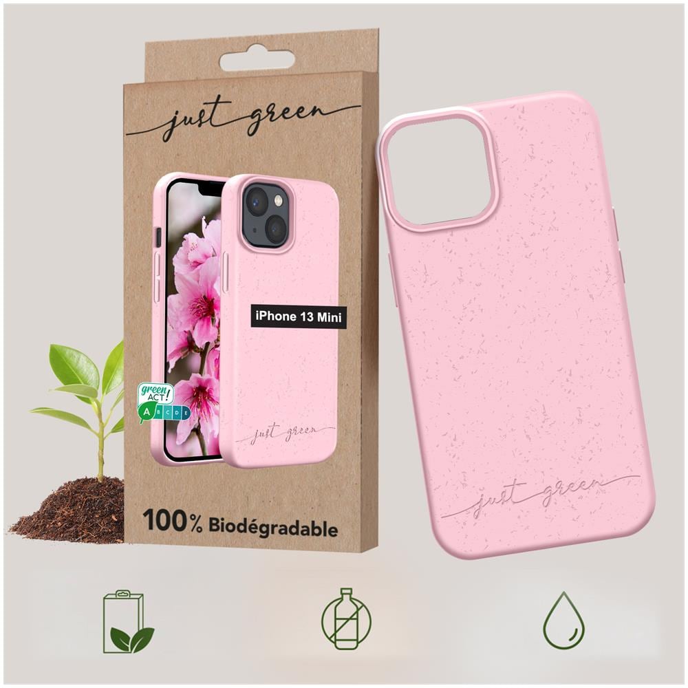 Cover Biodegradabile Per Iphone 13 Mini Rosa - Foto 2