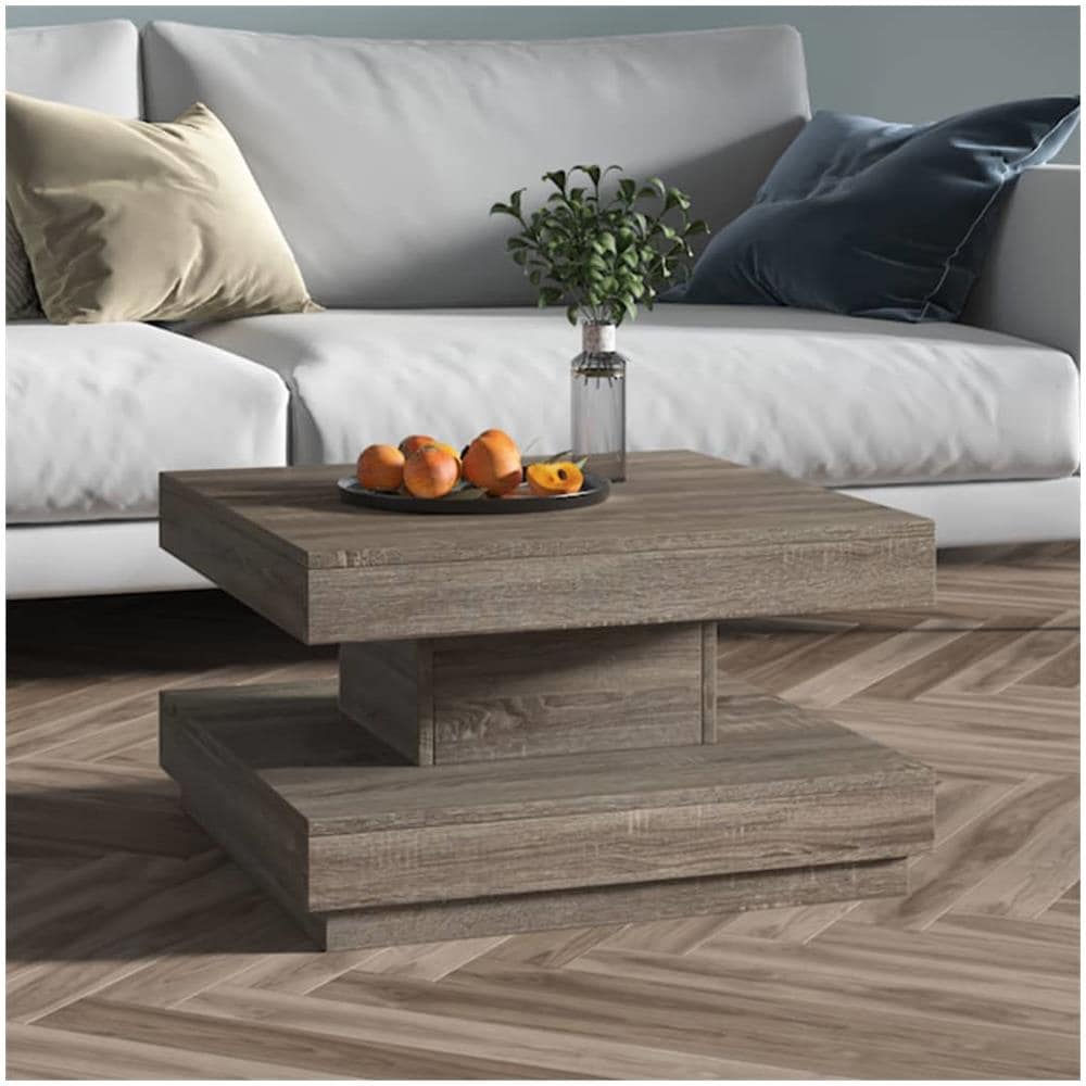 Tavolino Da Salotto Grigio 60x60x35 Cm In Mdf - Foto 1