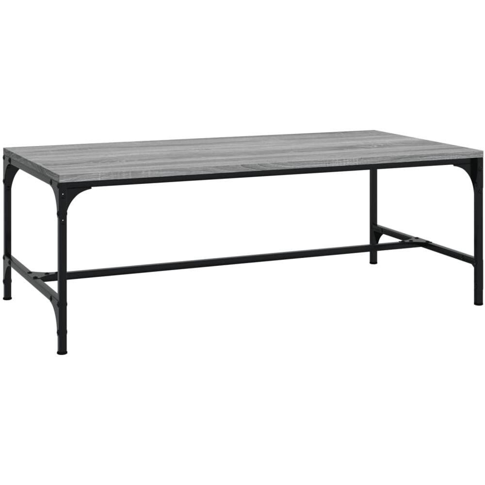 Tavolino Da Salotto Grigio Sonoma 80x50x35 Cm Legno Multistrato - Foto 2