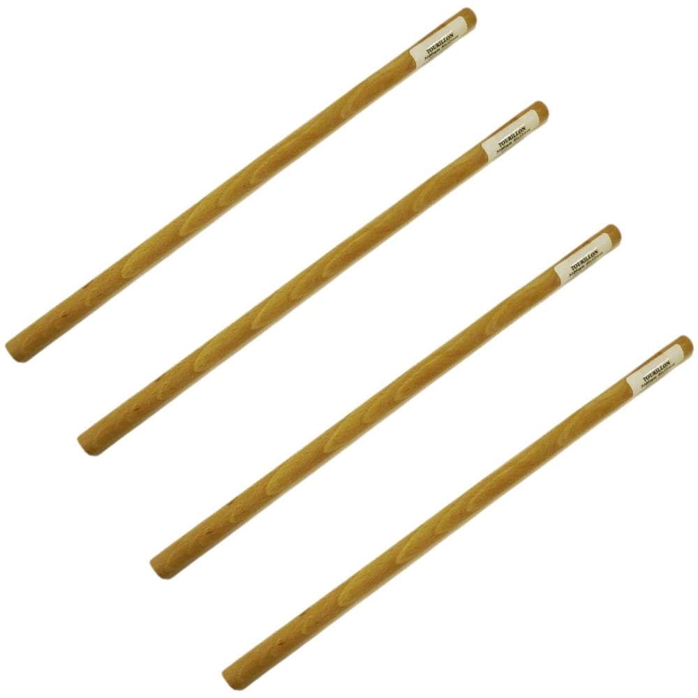 4 Tasselli Lisci In Legno Per Tessitura A Parete 30 Cm Ø 12 Mm - Foto 1