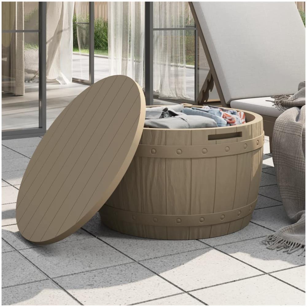 Contenitore Da Giardino 3 In 1 Polipropilene Marrone Chiaro - Foto 1