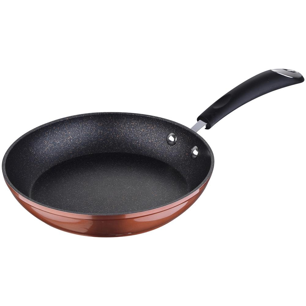 Padella Ø20 X 4,2 Cm. In Alluminio Forgiato, Colore Rame Metallizzato, Manico Rivestito In Silicone, Induzione - Foto 1