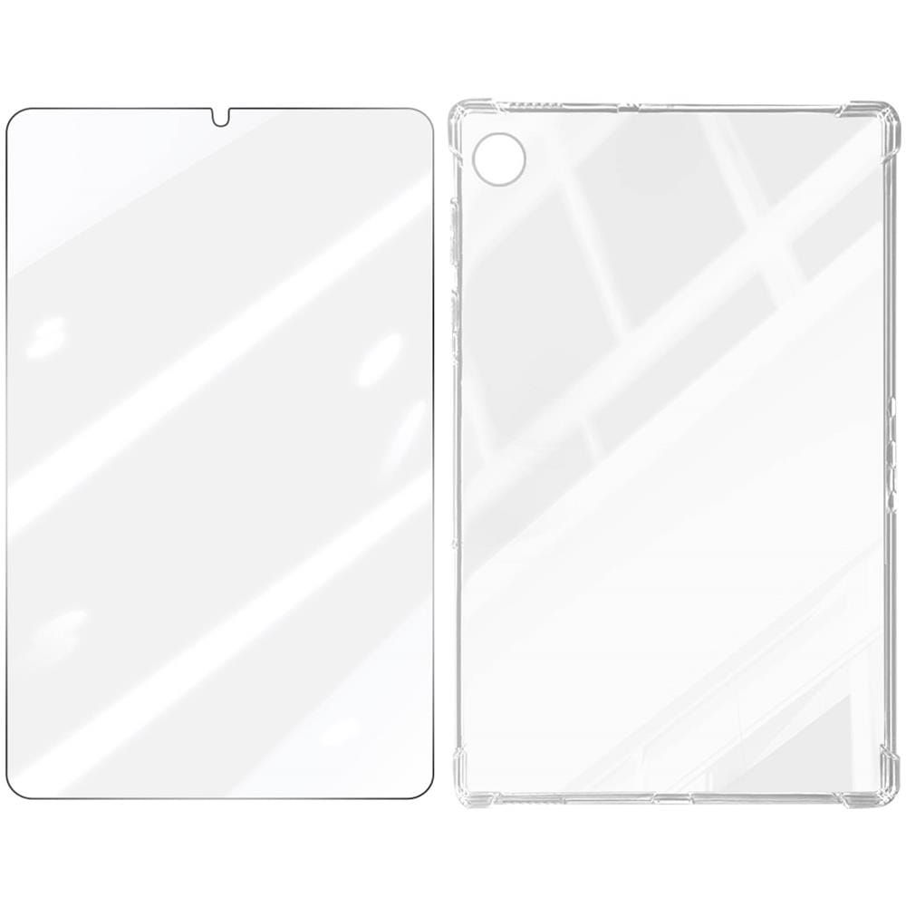 Cover Per Samsung Tab A9 Plus Silicone Anti-urti + Vetro Temperato Trasparente - Foto 5