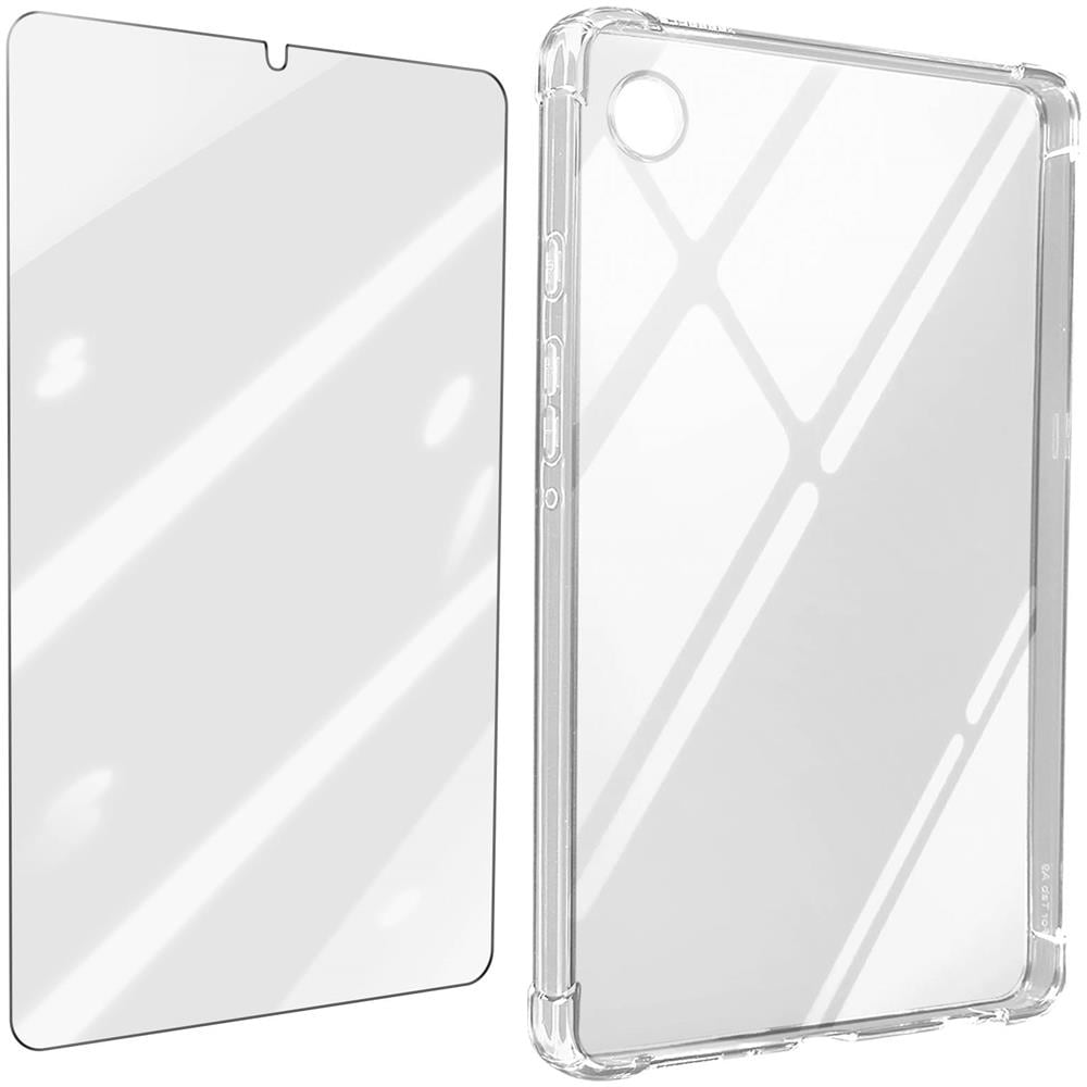 Cover Per Samsung Tab A9 Plus Silicone Anti-urti + Vetro Temperato Trasparente - Foto 1