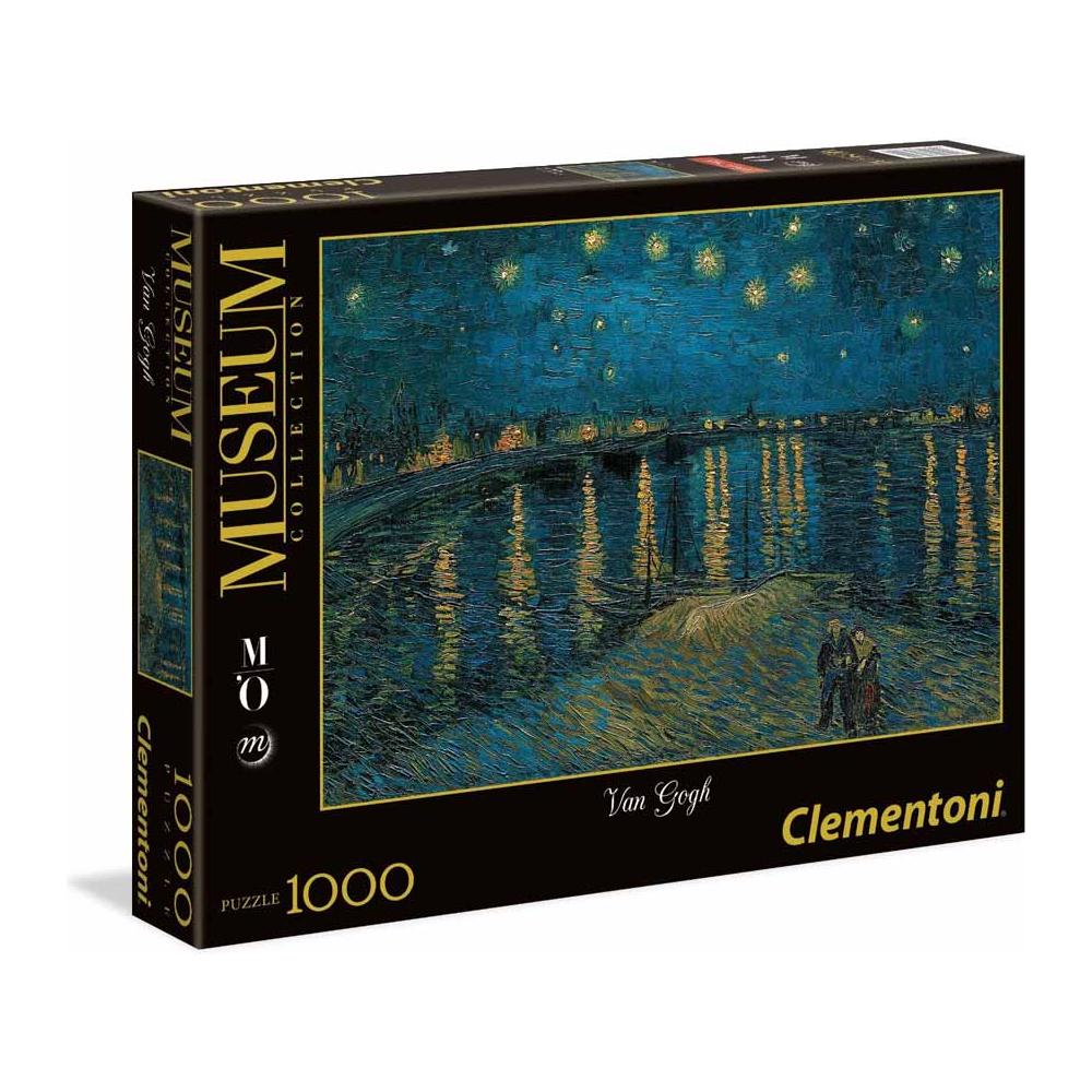 Puzzle 1000 Pz - Museum Collection - Musee D'Orsay - Van Gogh - Notte Stellata Sul Rodano - Foto 2