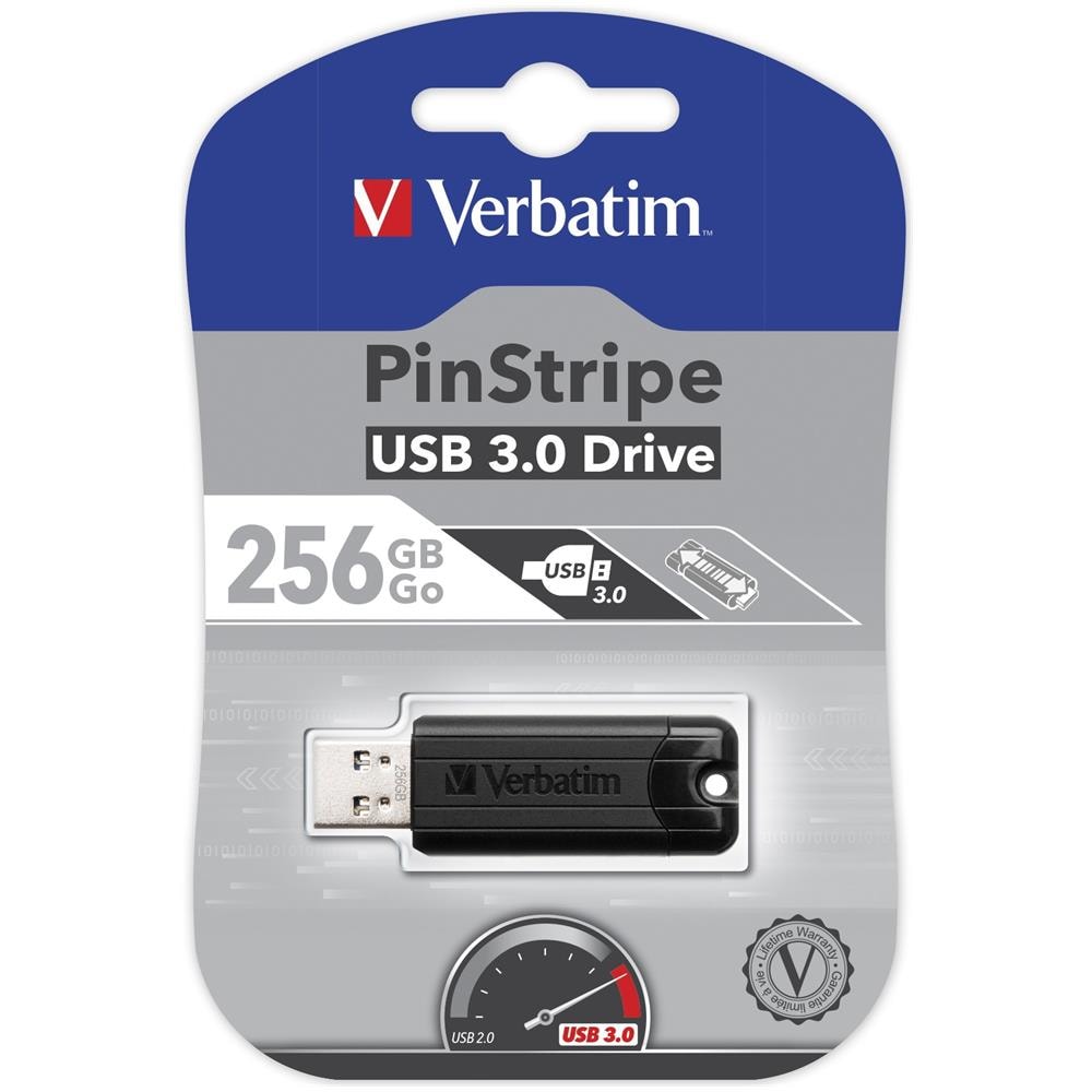 Chiavetta USB Store n Go Pinstripe USB 3.0 nero 256GB - Foto 2