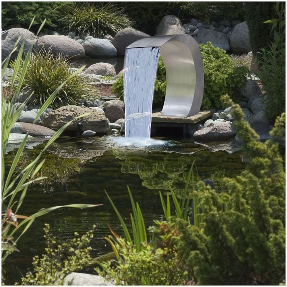 Cascata Per Giardino In Acciaio Inossidabile 45 X 30 60 Cm - Foto 2