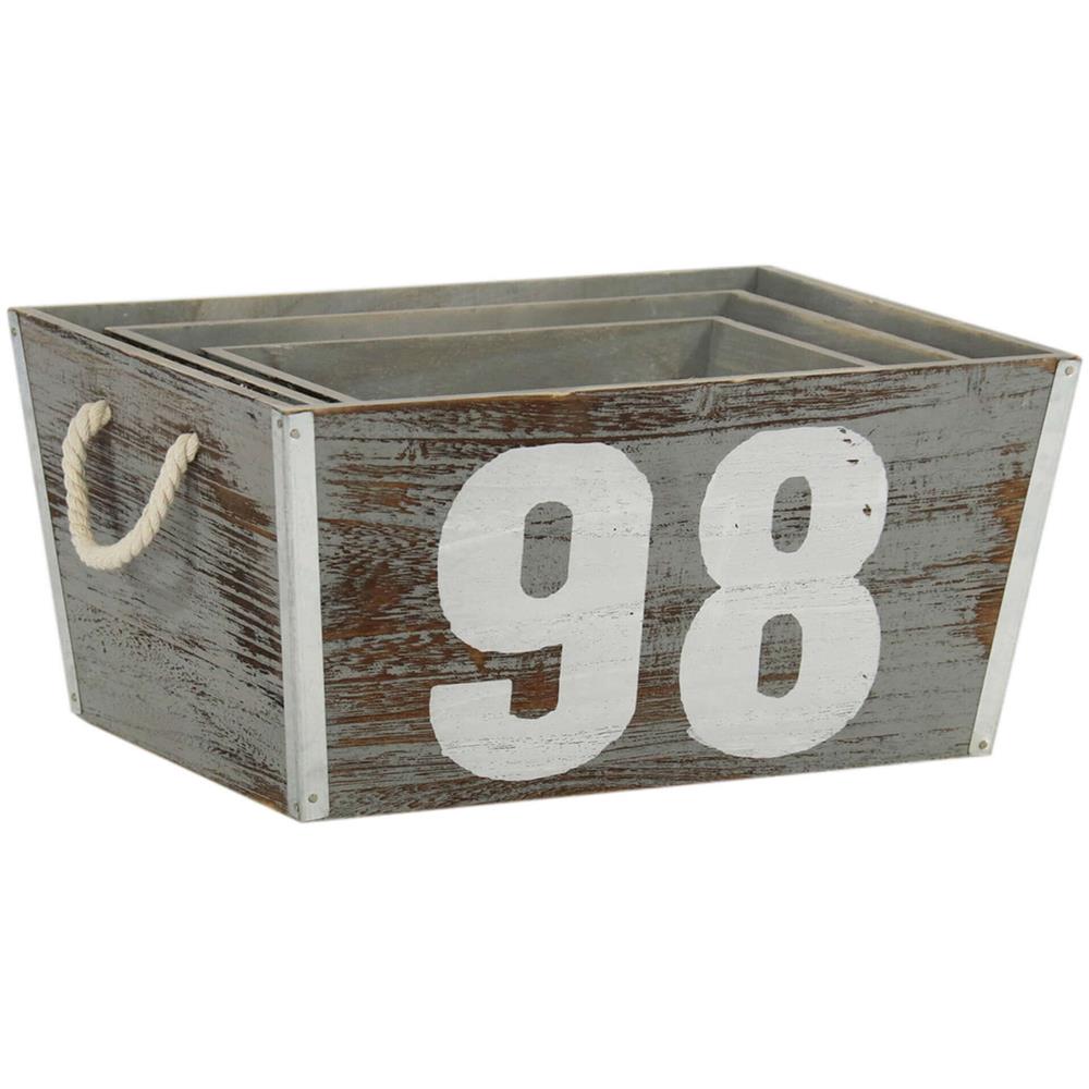 Maverick - Set Di 3 Cassette In Legno - Foto 2