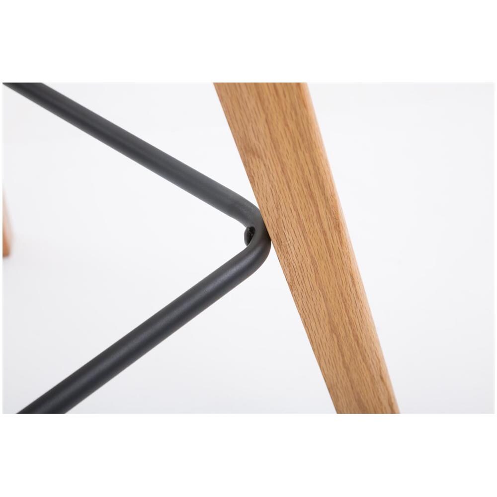 Sgabello Alto Imbottito Bar Metz in Tessuto I Sgabello Bancone Telaio in Legno I Sgabello con Poggiapiedi I Sedia da Bar Verde Natura - Foto 5