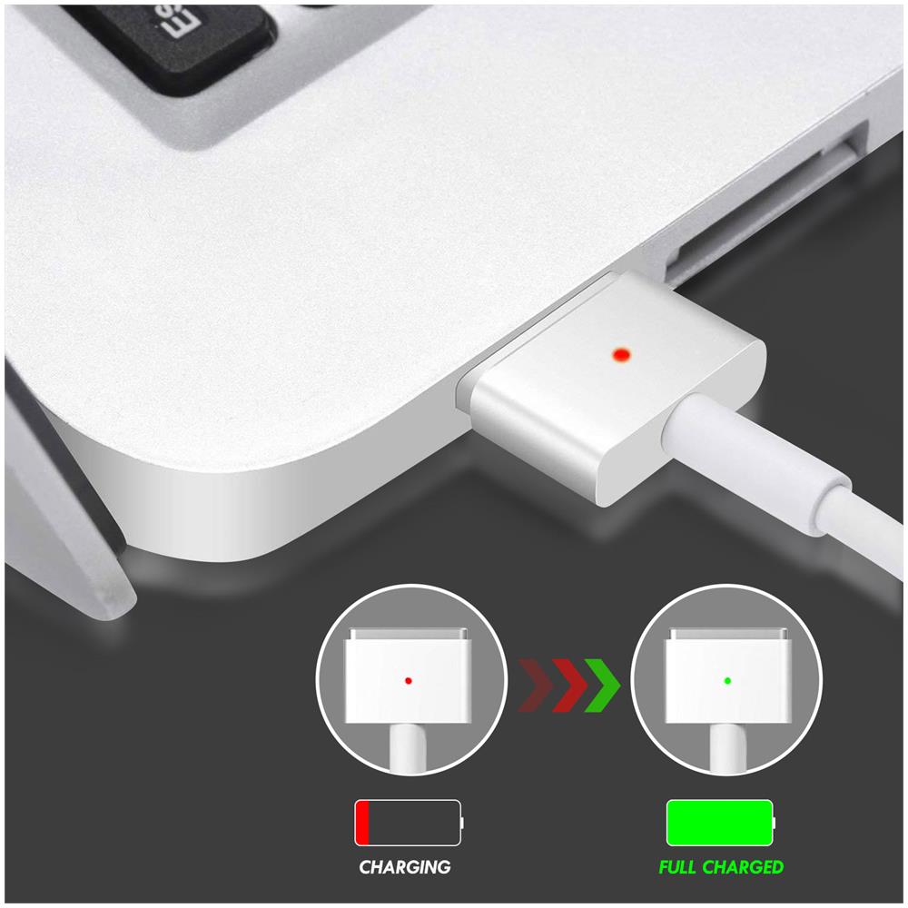 Caricabatterie Magsafe 2 Macbook Air 45w Rapido Compatto A2-45 Bianco - Foto 2