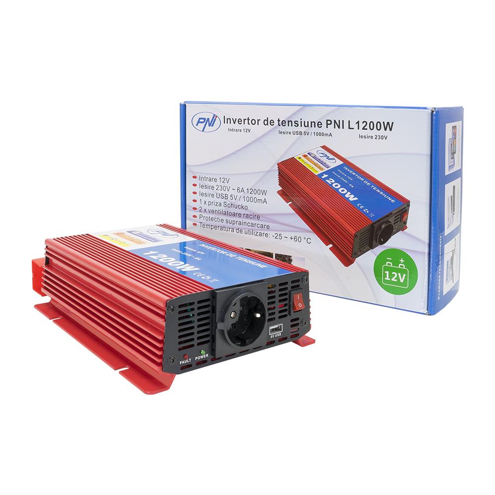 Tensione Inverter Pni L1200w Alimentazione 12v Uscita 230v - Foto 1