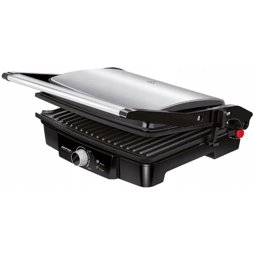 Mgr-09m Bistecchiera Elettrica Griglia 2 Piastre Antiaderenti Cottura, Acciaio Inox 2000w - Foto 1