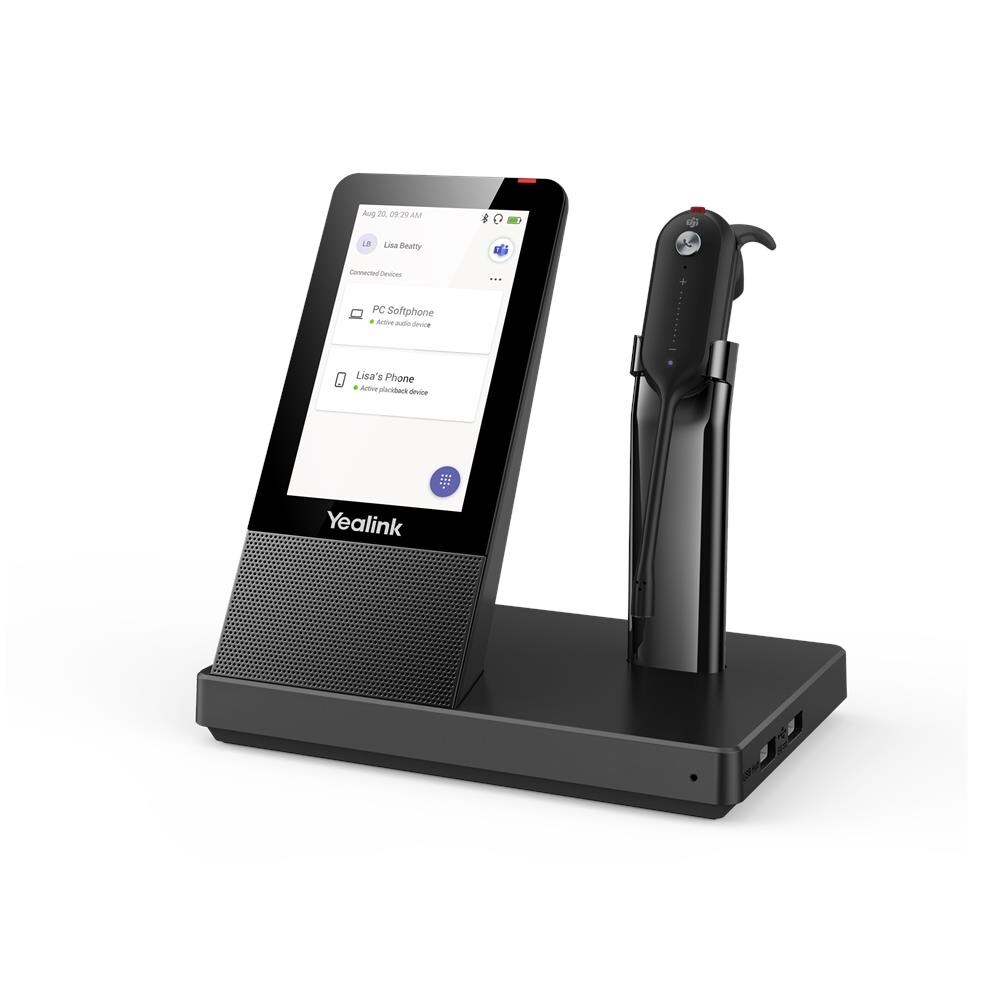 WH67 Teams Auricolare Wireless A clip, A Padiglione, Passanuca Ufficio Bluetooth Base di ricarica Nero - Foto 2