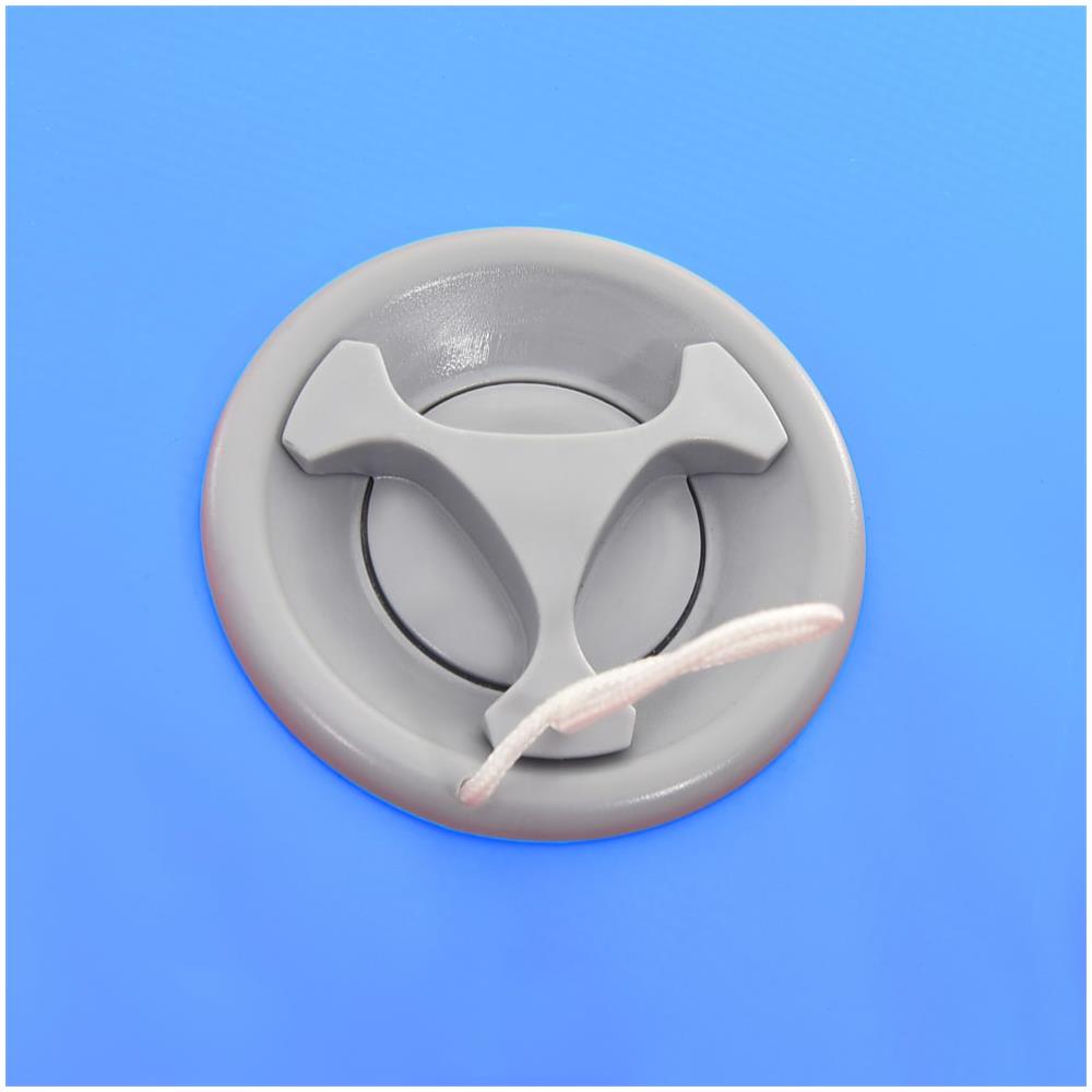 Rullo da Ginnastica Gonfiabile con Pompa 120x90 cm in PVC Blu - Foto 3