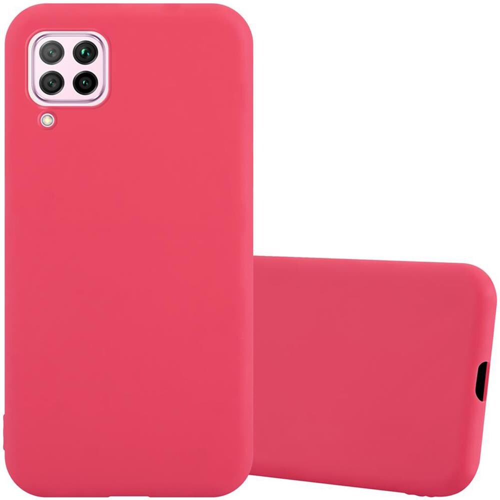 Custodia Compatibile Con Huawei Nova 6se / P40 Lite / Nova 7i In Candy Rosso - Coperchio Protettivo In Silicone Tpu Flessibile - Foto 1