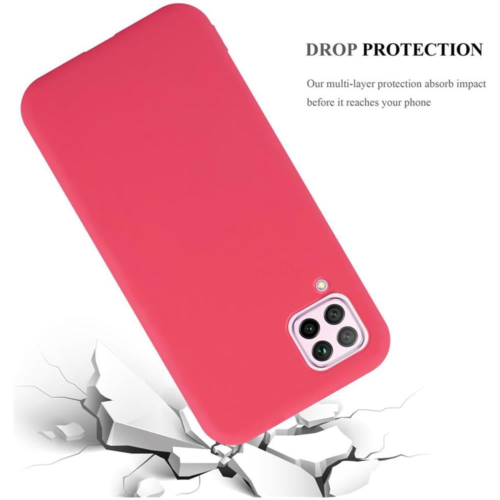 Custodia Compatibile Con Huawei Nova 6se / P40 Lite / Nova 7i In Candy Rosso - Coperchio Protettivo In Silicone Tpu Flessibile - Foto 8