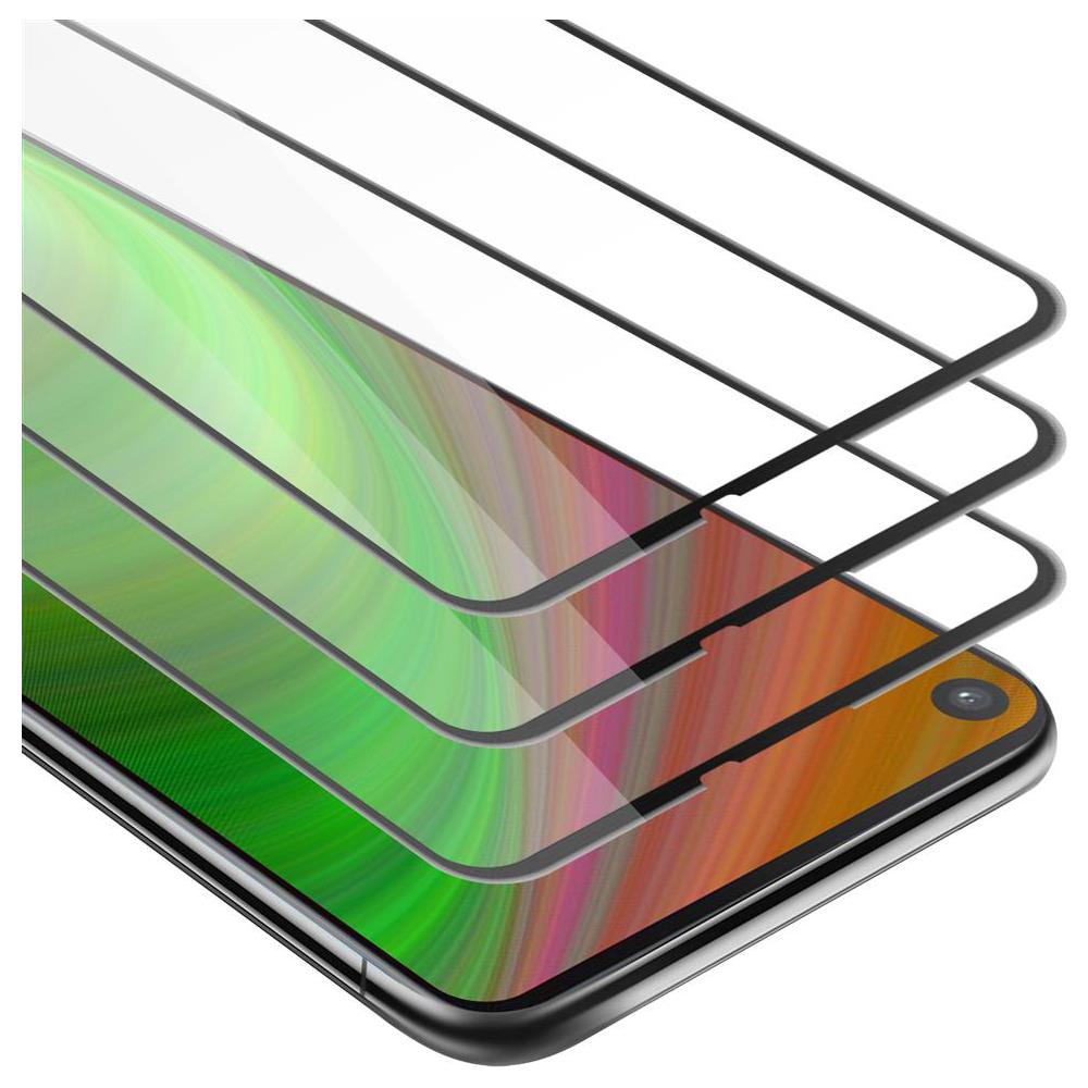 3x Pellicola Armatura A Schermo Intero Compatibile Con Samsung Galaxy A9 Pro 2019 In Trasparente Con Nero - 3x Vetro Temperato (tempered) Di Protezione Del Display In Durezza 9h Con 3d Touch - Foto 1