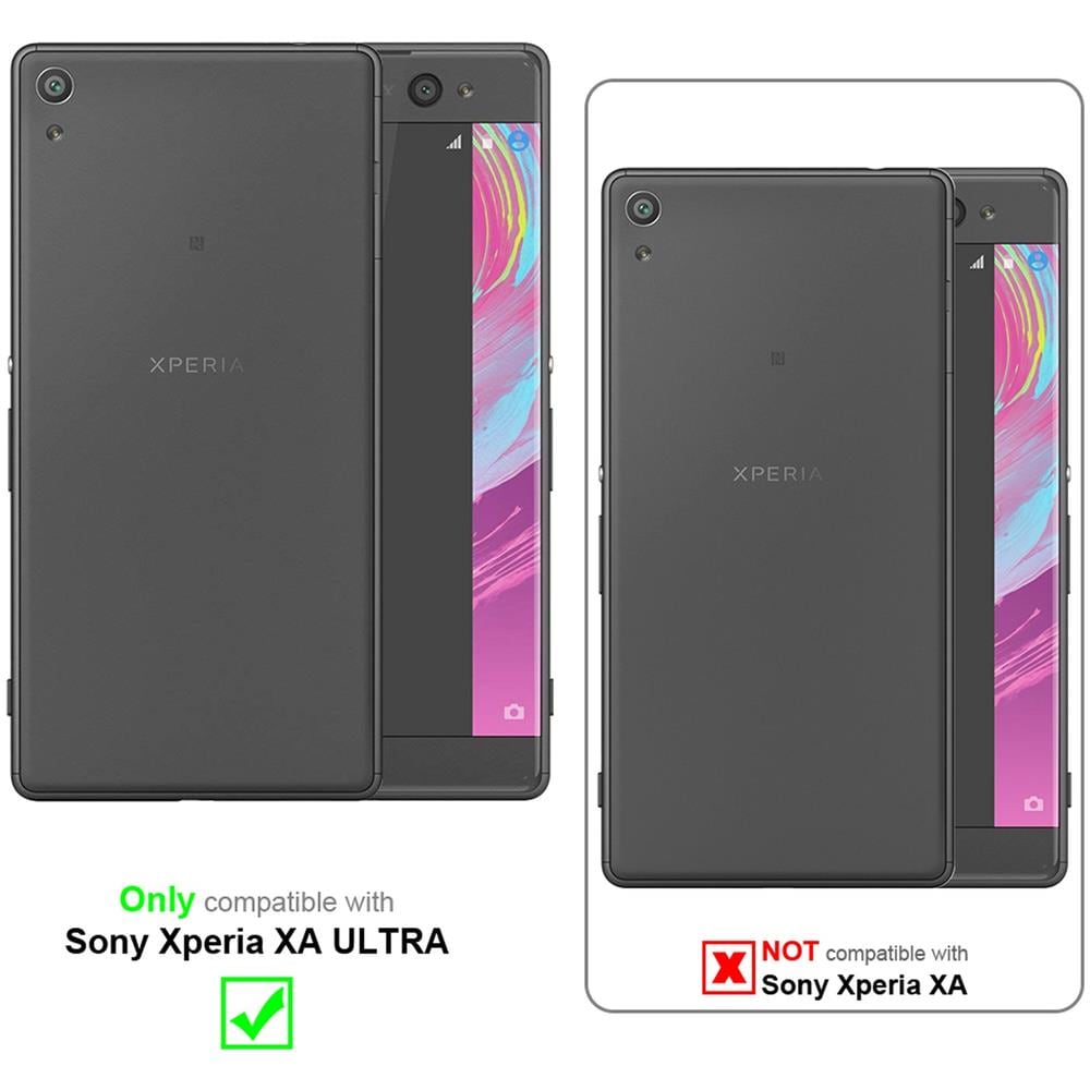 Custodia Compatibile Con Sony Xperia Xa Ultra In Bruno Caffè - Coperchio Protettivo In Design Flip Con Chiusura Magnetica - Foto 2