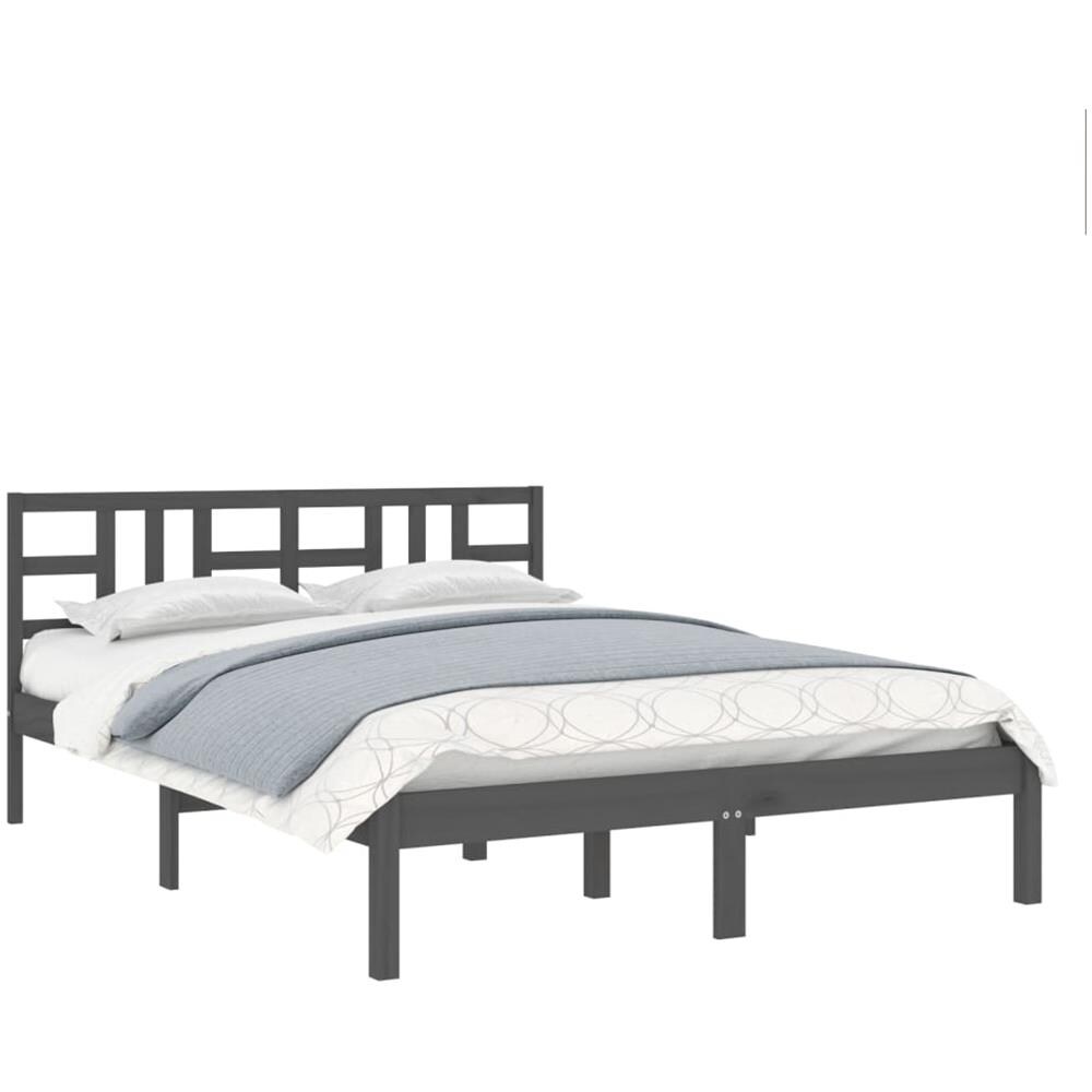 Giroletto Grigio In Legno Massello 200x200 Cm - Foto 3