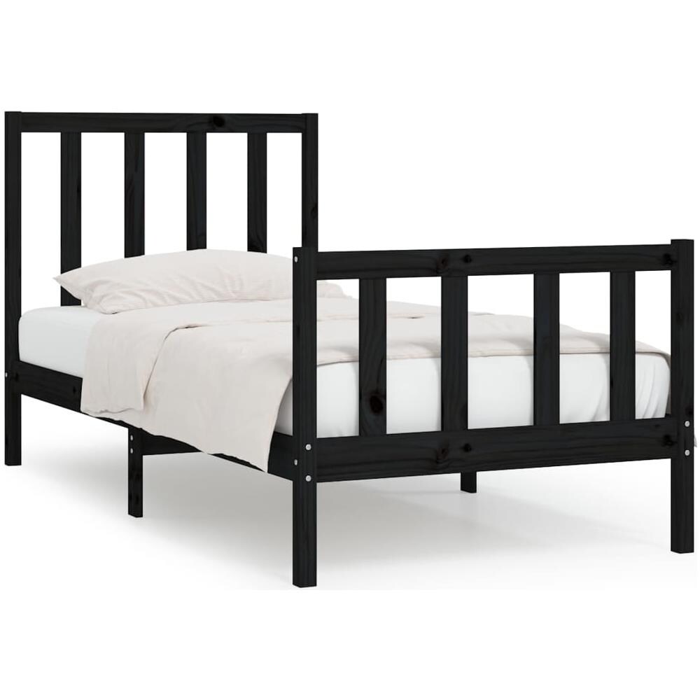 Giroletto in Legno Massello Nero 75x190 cm Small Single - Foto 2