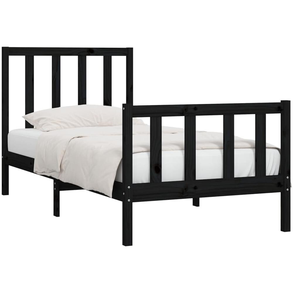 Giroletto in Legno Massello Nero 75x190 cm Small Single - Foto 3