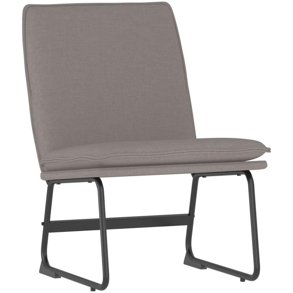 Sedia Lounge Tortora 52x75x76 Cm In Tessuto - Foto 2