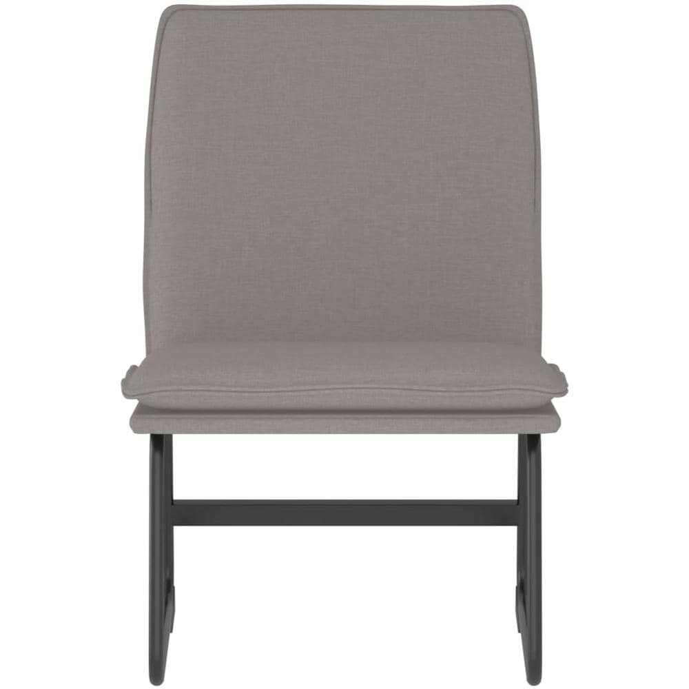 Sedia Lounge Tortora 52x75x76 Cm In Tessuto - Foto 3