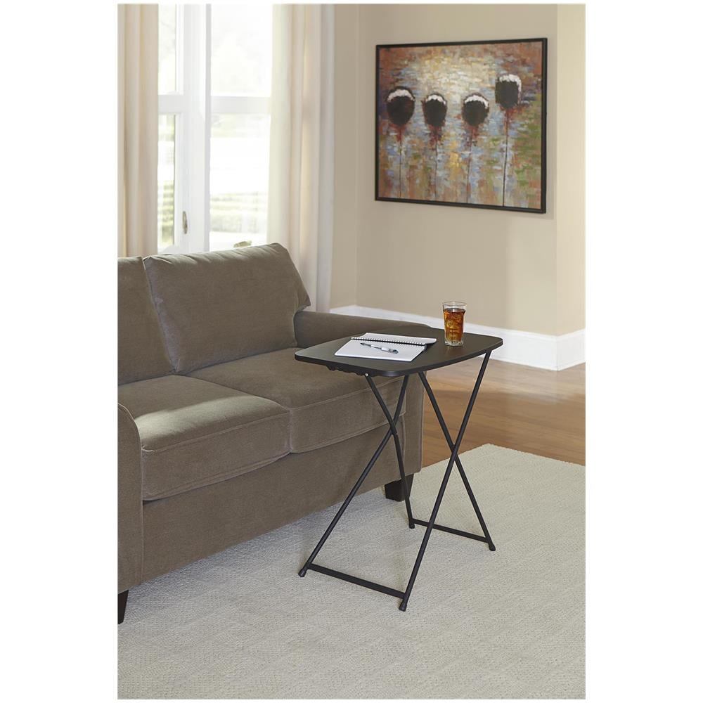 Folding Tavoli Pieghevoli Set Da 2 In Resina Nera - Foto 9