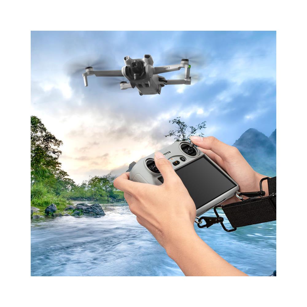 Custodia Protettiva In Silicone Per Dji Mini 3 Pro /mini 3 Rc- Design Antiscivolo Black - Foto 2