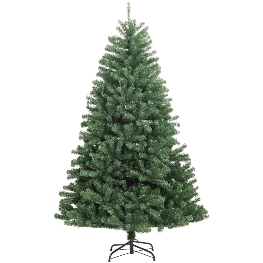 Albero Di Natale Artificiale Incernierato Con Base Verde 150 Cm - Foto 2