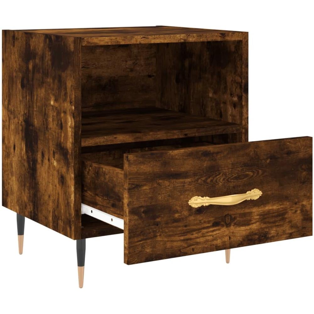 Comodino Rovere Fumo 40x35x47,5 Cm In Legno Multistrato - Foto 3