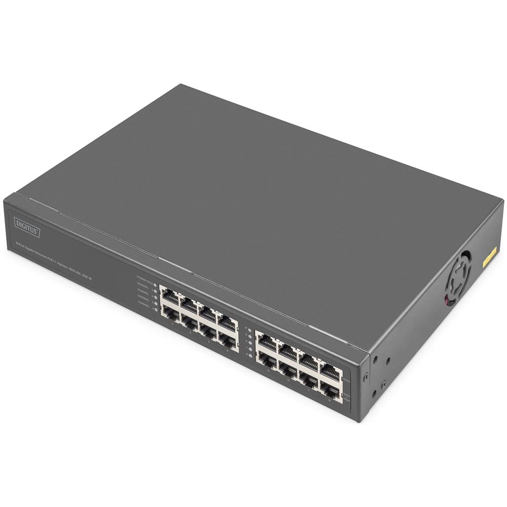 Switch Iniettore Gigabit Ethernet PoE+ a 8 Porte 802.3bt, 250 W 1 Ventola (e) - Foto 1