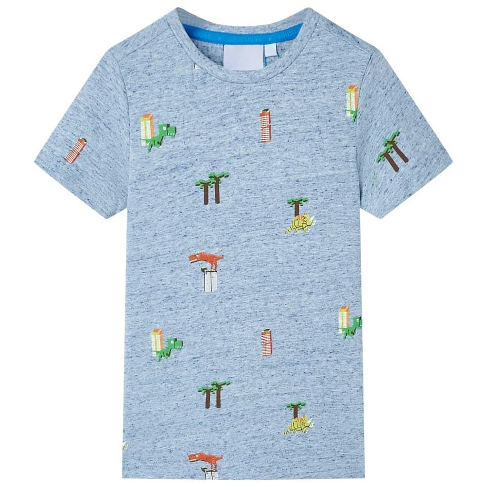 Maglietta da Bambino Blu Mélange 104 - Foto 1