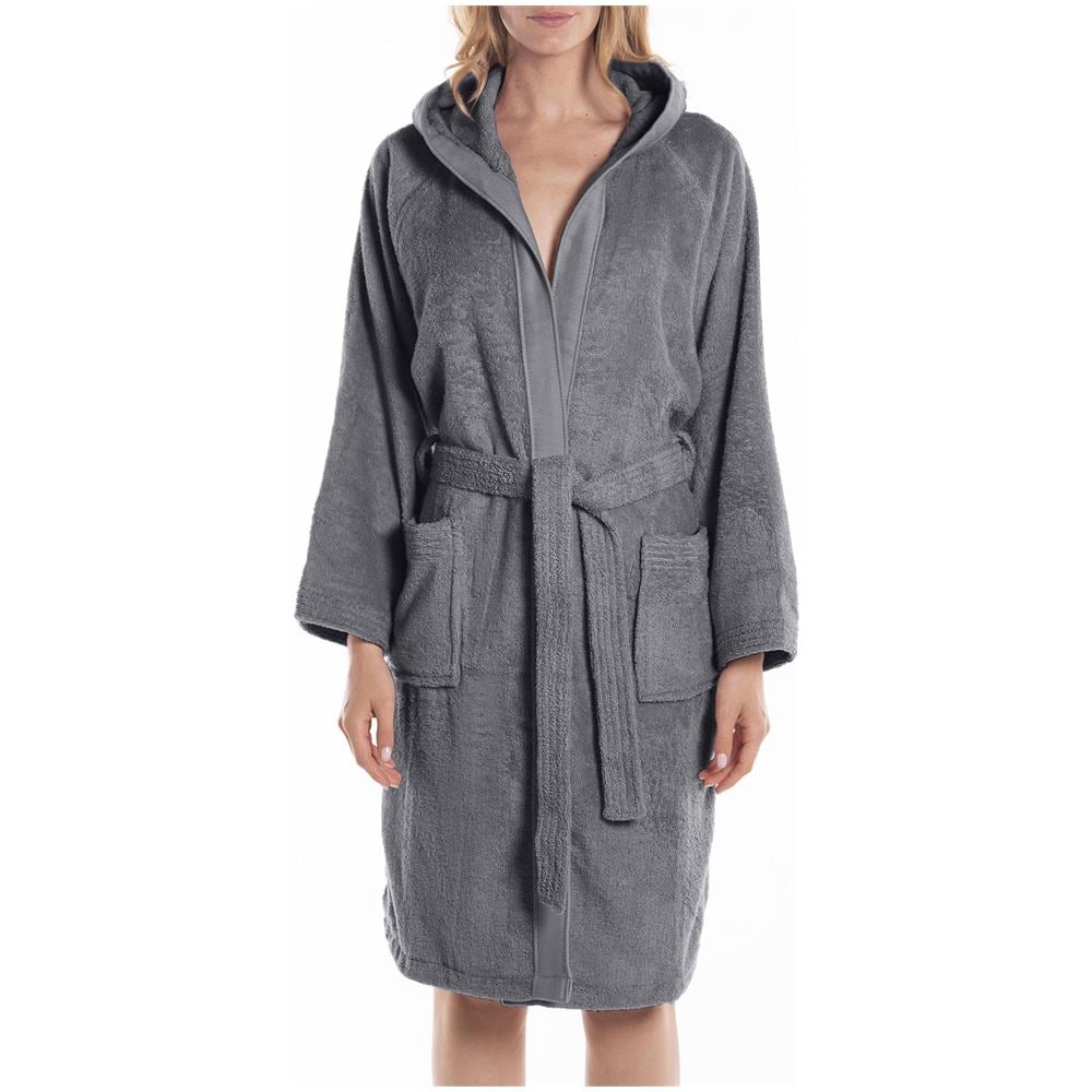 Accappatoio Con Cappuccio Spugnissima Soft In Cotone Colore Grigio Misura Xl - Foto 1