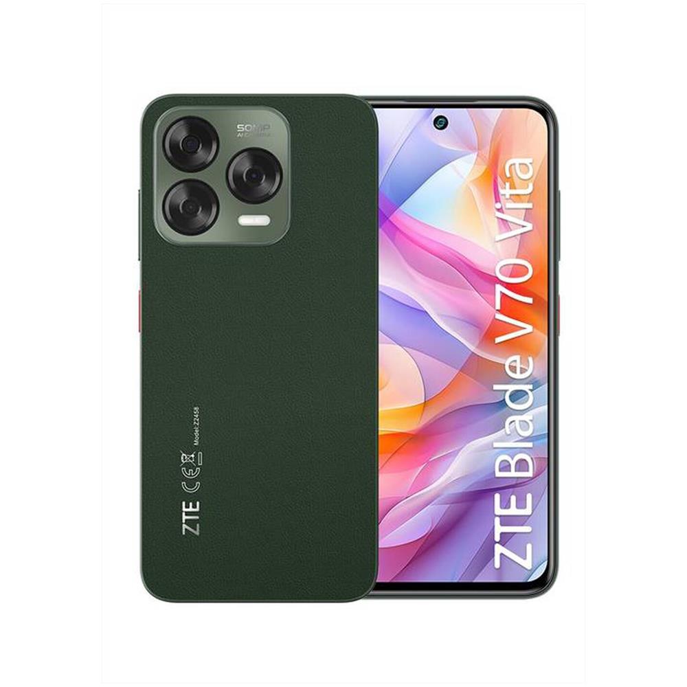 Blade V70 Vita 4G 256GB 4GB Ram Display 6.7" 120Hz Main Camera 50MP Dual nanoSim USB Type-C Android MyOS 14 Unisoc T606 5000mAh Jade Green - Foto 1