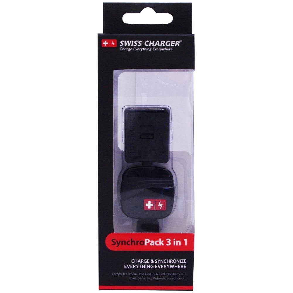 Cavo 3 in 2 mini-USB / Micro-USB / Connettore Dock Apple 30 pin - Foto 2