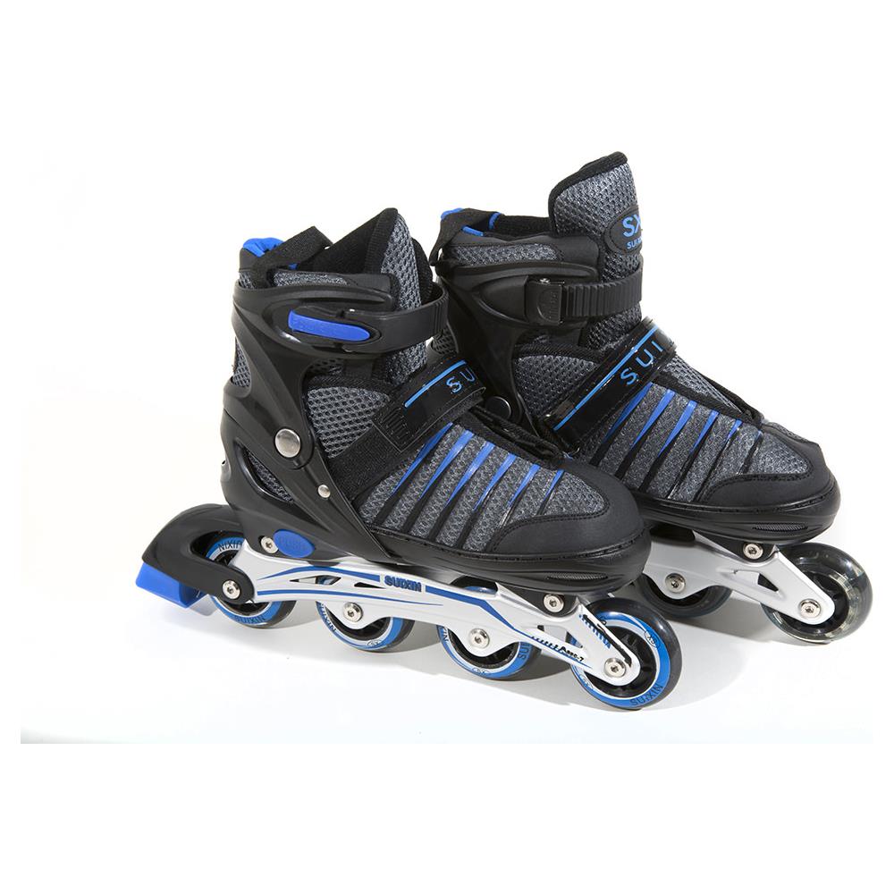 Pattini Allungabili Per Adulto Taglia 34-37 Nero Taglia Unica - Foto 3