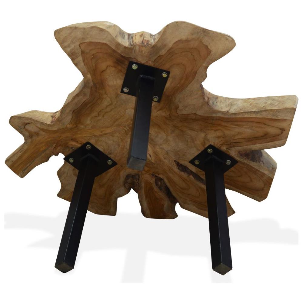 Tavolino Da Caffè In Autentico Legno Di Teak 80x70x38 Cm - Foto 7