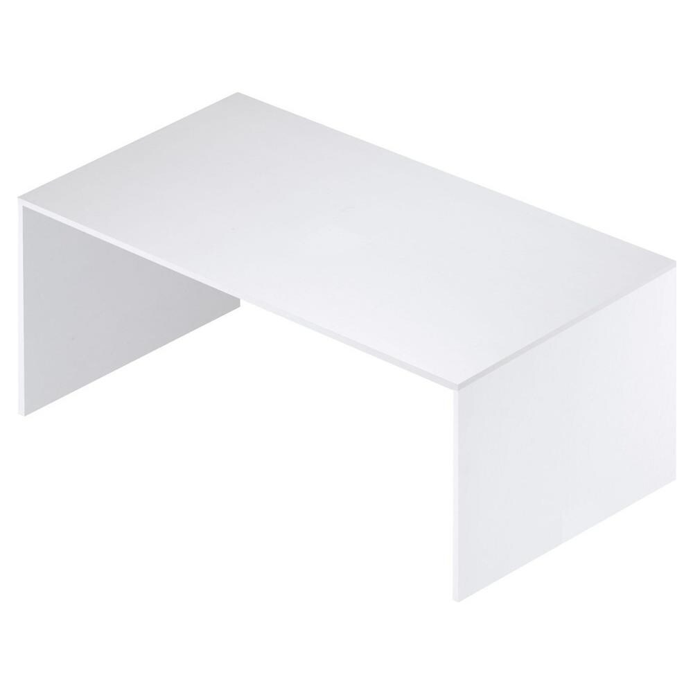 Scrivania L150 Kit Bianco Fiammato / Bianco Fiammato Linea Open 73x150x73 - Foto 2