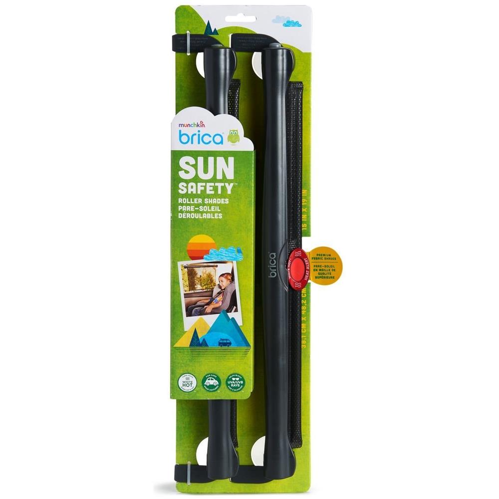 Brica Da Car Window Sun Shades Fornisce La Massima Uva Uvb Protezione Sicuro Vista Premium Mesh E Di Calore Impianto Di Allarme Nero Confezione Da 2 - Foto 2